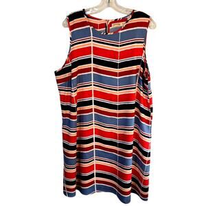 Faded Glory Women's Dress 2XL 2X XXL Multicolor Sleeveless  Sun Plus Size 20 20W
